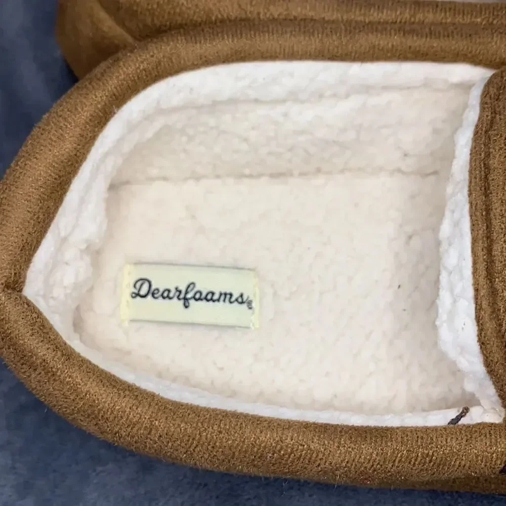 Kid dearfoam slippers - house shoes size 2/3 boys NWOT